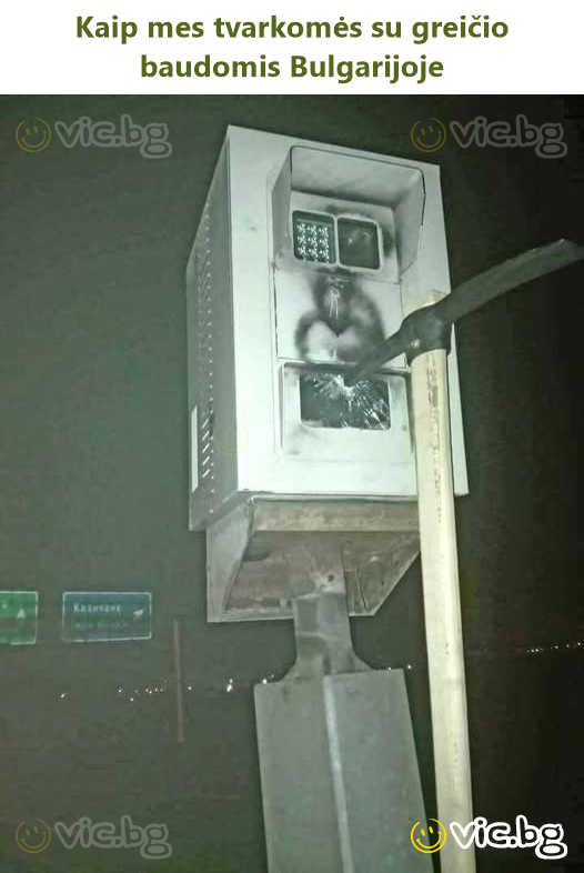 Kaip mes tvarkomės su greičio baudomis Bulgarijoje