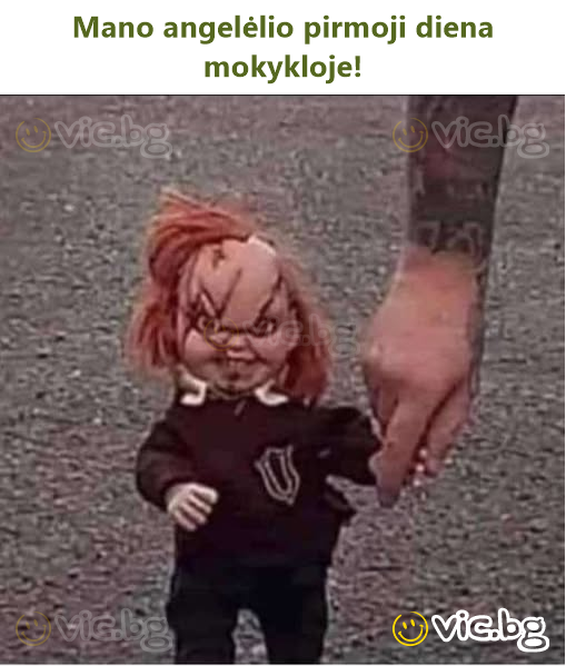 Mano angelėlio pirmoji diena mokykloje!