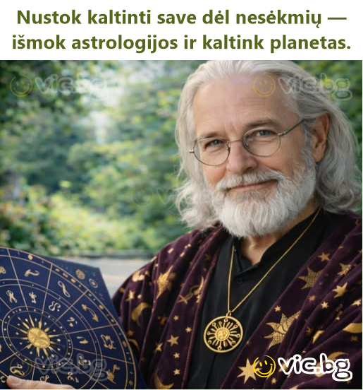 Nustok kaltinti save dėl nesėkmių — išmok astrologijos ir kaltink planetas.