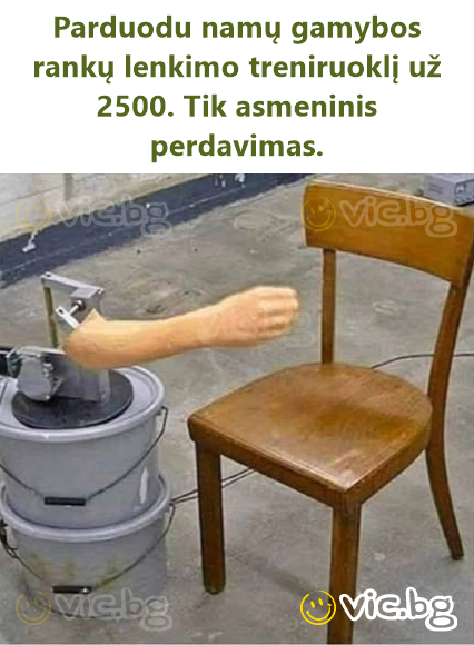 Parduodu namų gamybos rankų lenkimo treniruoklį už 2500. Tik asmeninis perdavimas.