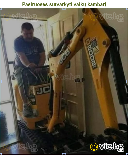Pasiruošęs sutvarkyti vaikų kambarį