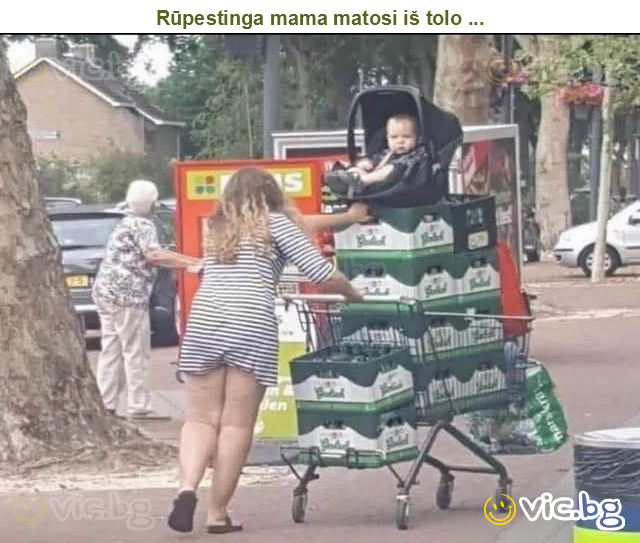 Rūpestinga mama matosi iš tolo ...