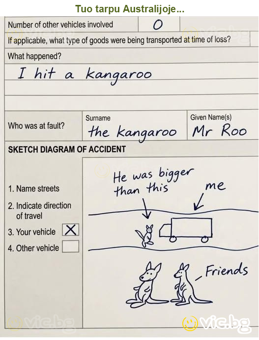 Tuo tarpu Australijoje...