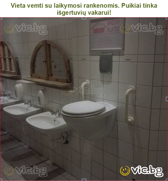 Vieta vemti su laikymosi rankenomis. Puikiai tinka išgertuvių vakarui!