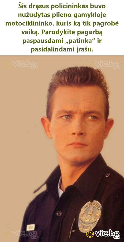 Šis drąsus policininkas buvo nužudytas plieno gamykloje motociklininko, kuris ką tik pagrobė vaiką. Parodykite pagarbą paspausdami „patinka“ ir pasidalindami įrašu.