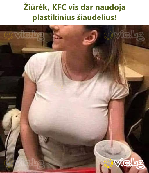 Žiūrėk, KFC vis dar naudoja plastikinius šiaudelius!