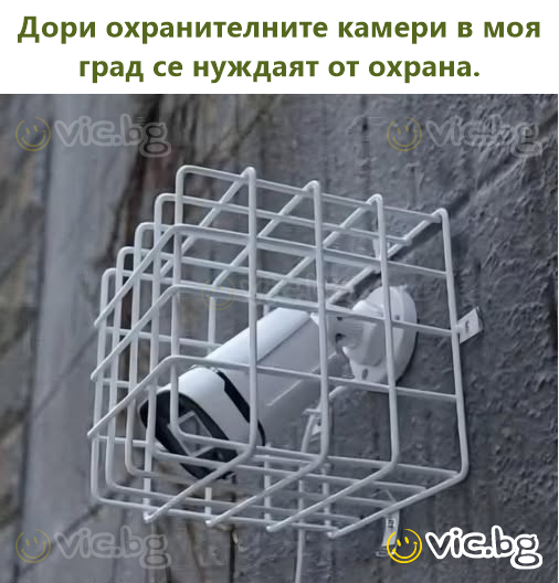 Даже камеры наблюдения в моём городе нуждаются в охране.