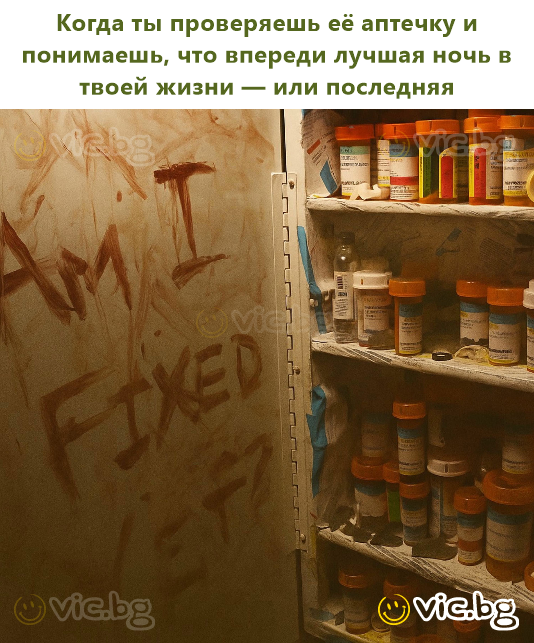 Когда ты проверяешь её аптечку и понимаешь, что впереди лучшая ночь в твоей жизни — или последняя