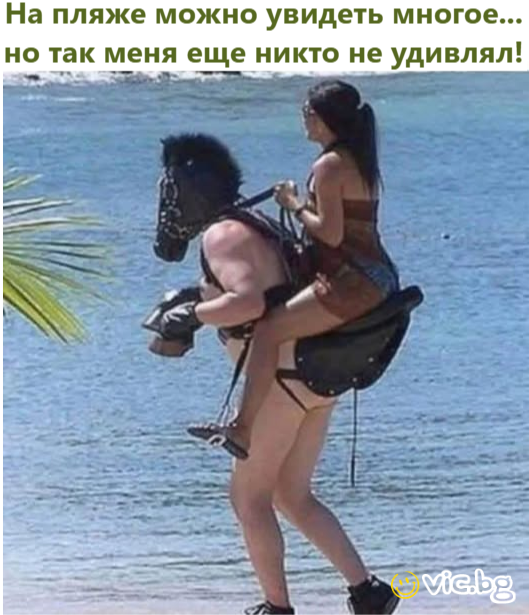 На пляже можно увидеть многое... но так меня еще никто не удивлял!