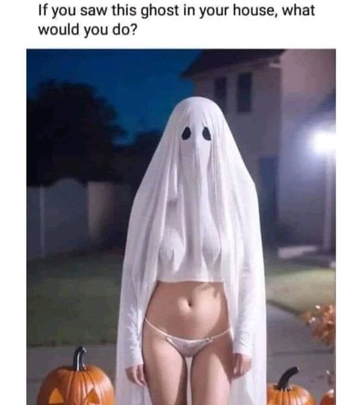 If you saw this ghost in your house, what would you do?