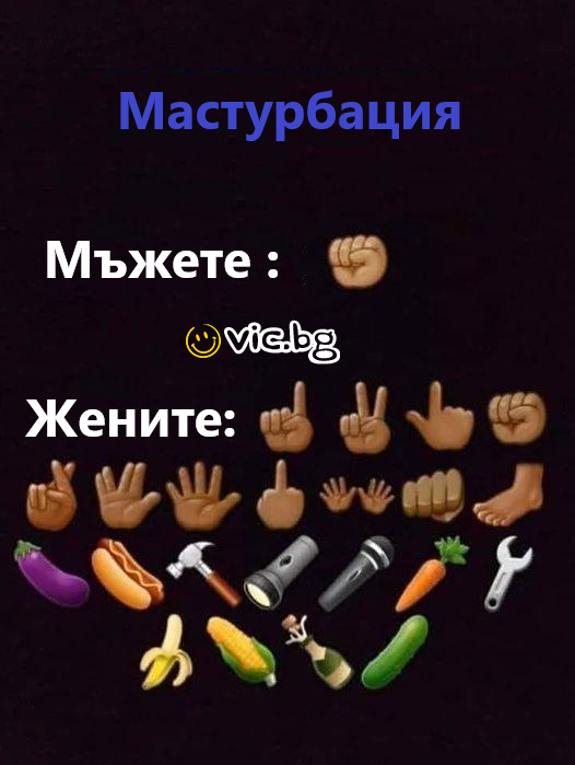 Mactуpбaция: Мьжете : Жените: