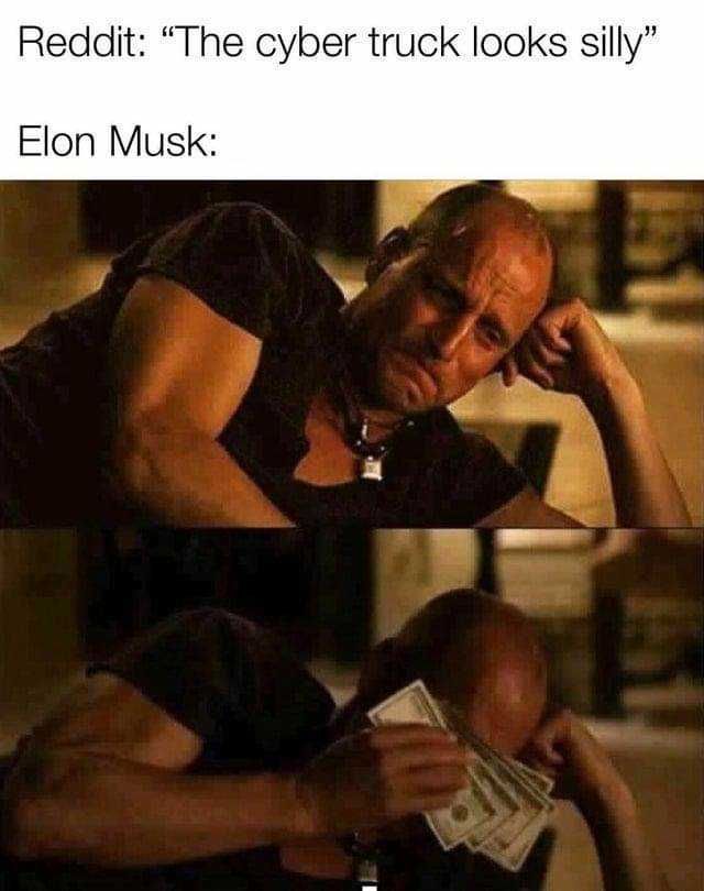 Reddit: "Cyber truck изглежда глупаво", Елон Мъск: