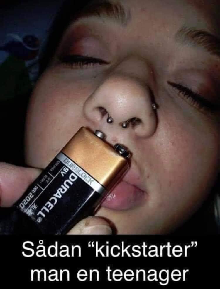 Sảdan "kickstarter" man en teenager