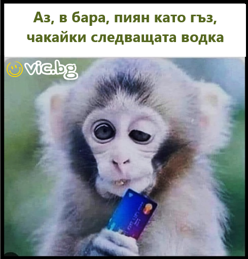 Аз, в бара, пиян като гъз, чакайки следващата водка