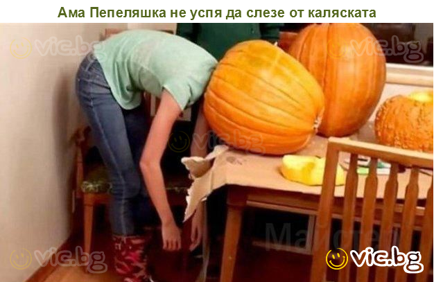 Ама Пепеляшка не успя да слезе от каляската