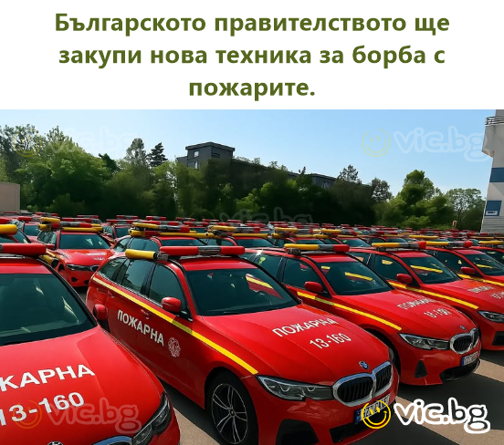 Българското правителството ще закупи нова техника за борба с пожарите.