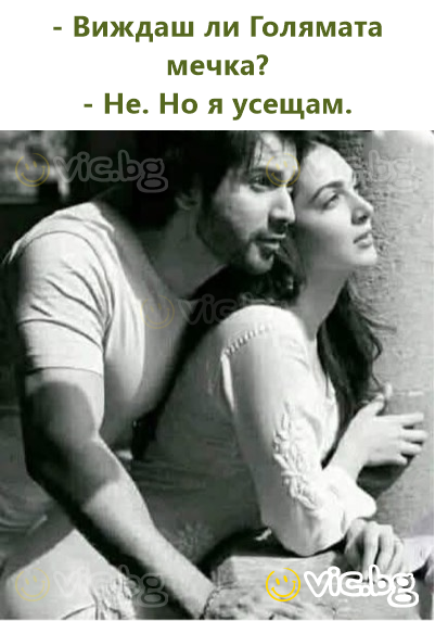 - Виждаш ли Голямата мечка? - Не. Но я усещам.