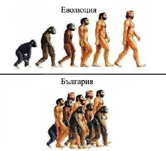 Еволюцията в българия