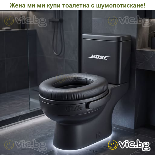 Жена ми ми купи тоалетна с шумопотискане!