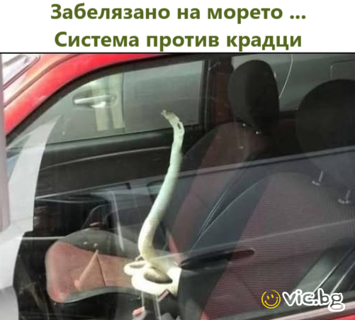 Забелязано на морето ... Система против крадци