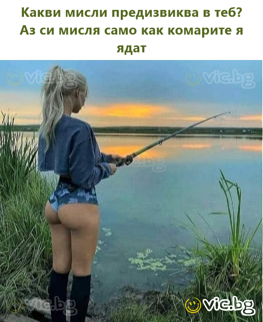 Какви мисли предизвиква в теб? Аз си мисля само как комарите я ядат