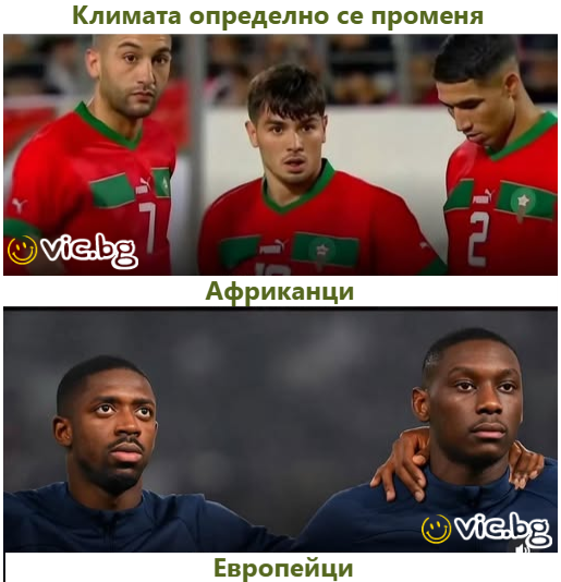 Климата определно се променя, Европейци vs Afrikanci