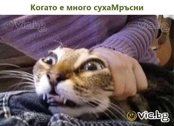 Когато е много сухаМръсни