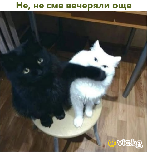 Не, не сме вечеряли още    