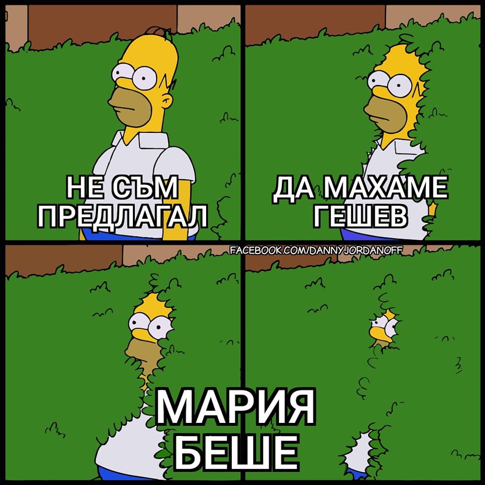 Не съм предлагал Да махаме Гешев Мария БЕШЕ