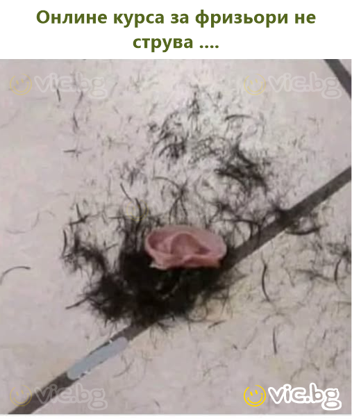 Онлине курса за фризьори не струва ....