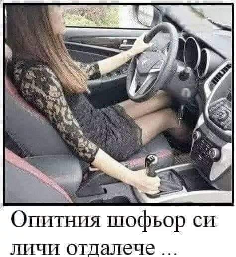 Опитният шофьор си личи отдалеч ...
