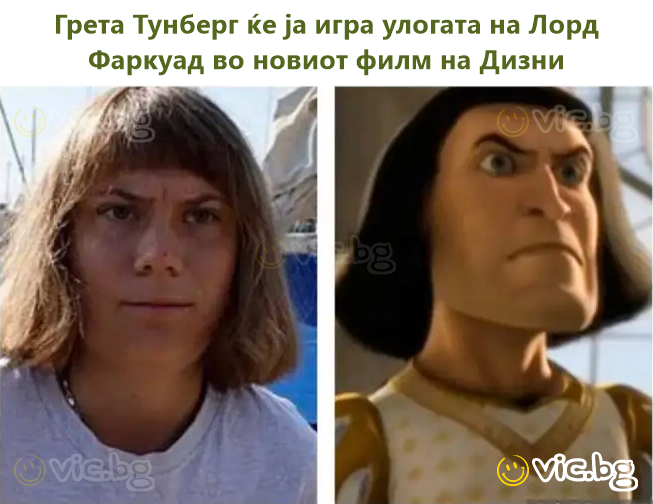 Грета Тунберг ќе ја игра улогата на Лорд Фаркуад во новиот филм на Дизни