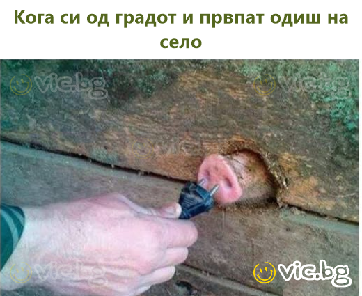 Кога си од градот и првпат одиш на село