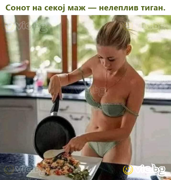 Сонот на секој маж — нелеплив тиган.