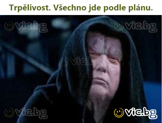 Trpělivost. Všechno jde podle plánu.
