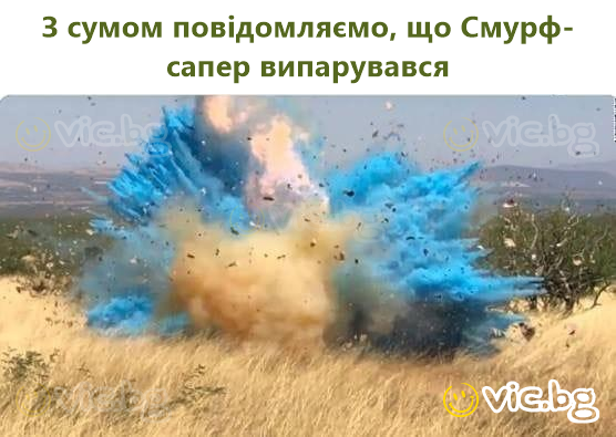 З сумом повідомляємо, що Смурф-сапер випарувався