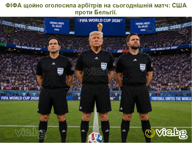 ФІФА щойно оголосила арбітрів на сьогоднішній матч: США проти Бельгії.