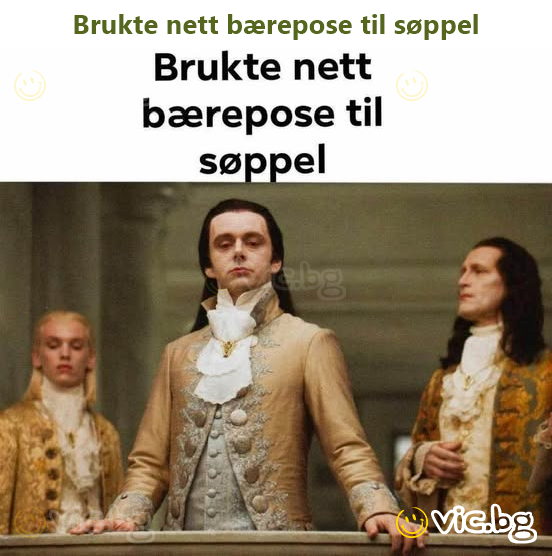 Brukte nett bærepose til søppel