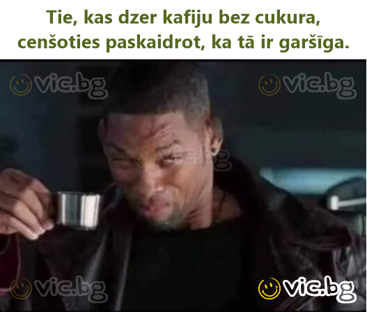 De som drikker kaffe uten sukker mens de prøver å forklare deg at det er kjempegodt.