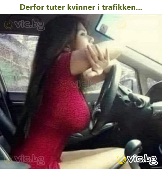 Derfor tuter kvinner i trafikken...