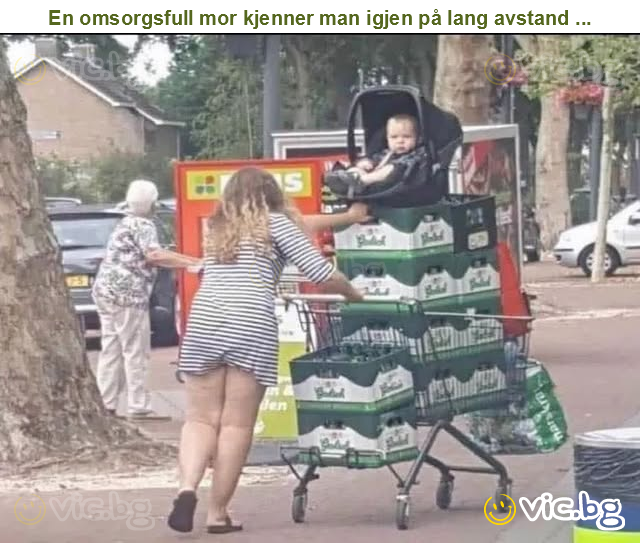 En omsorgsfull mor kjenner man igjen på lang avstand ...