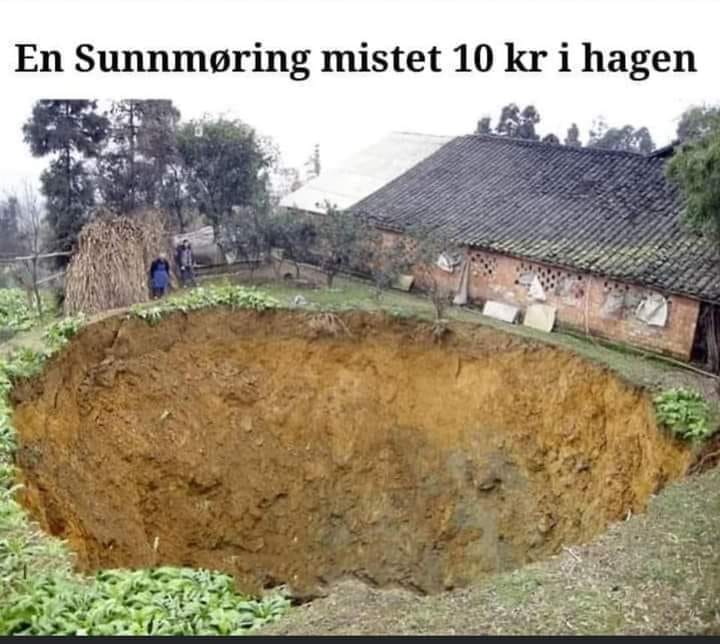 En Sunnmøring mistet 10 kr i hagen