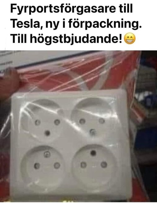 Fyrportsförgasare till Tesla, ny i förpackning. Till högstbjudande!