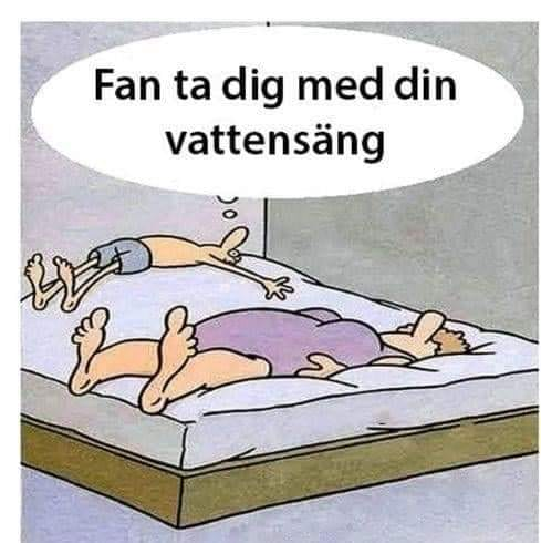 Fаn ta dig med din vattensäng