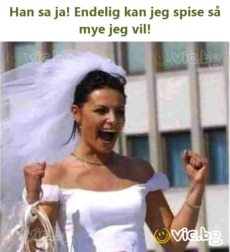 Han sa ja! Endelig kan jeg spise så mye jeg vil!