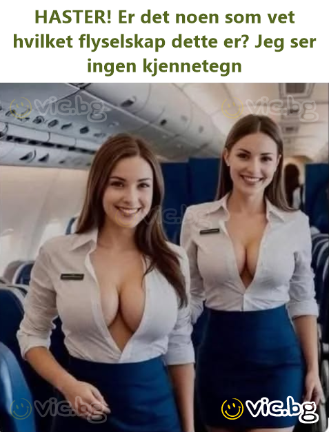 HASTER! Er det noen som vet hvilket flyselskap dette er? Jeg ser ingen kjennetegn