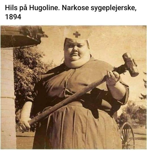 Hils pà Hugoline. Narkose sygeplejerske, 1894