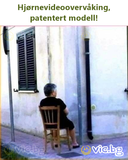 Hjørnevideoovervåking, patentert modell!