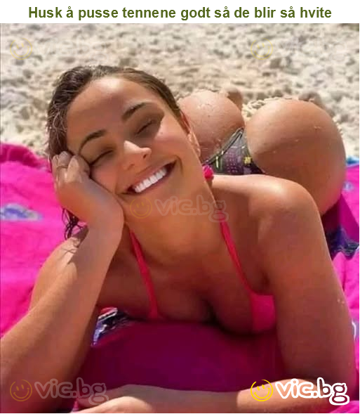 Husk å pusse tennene godt så de blir så hvite