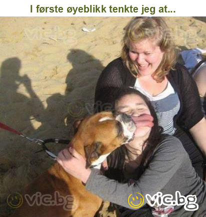 I første øyeblikk tenkte jeg at...